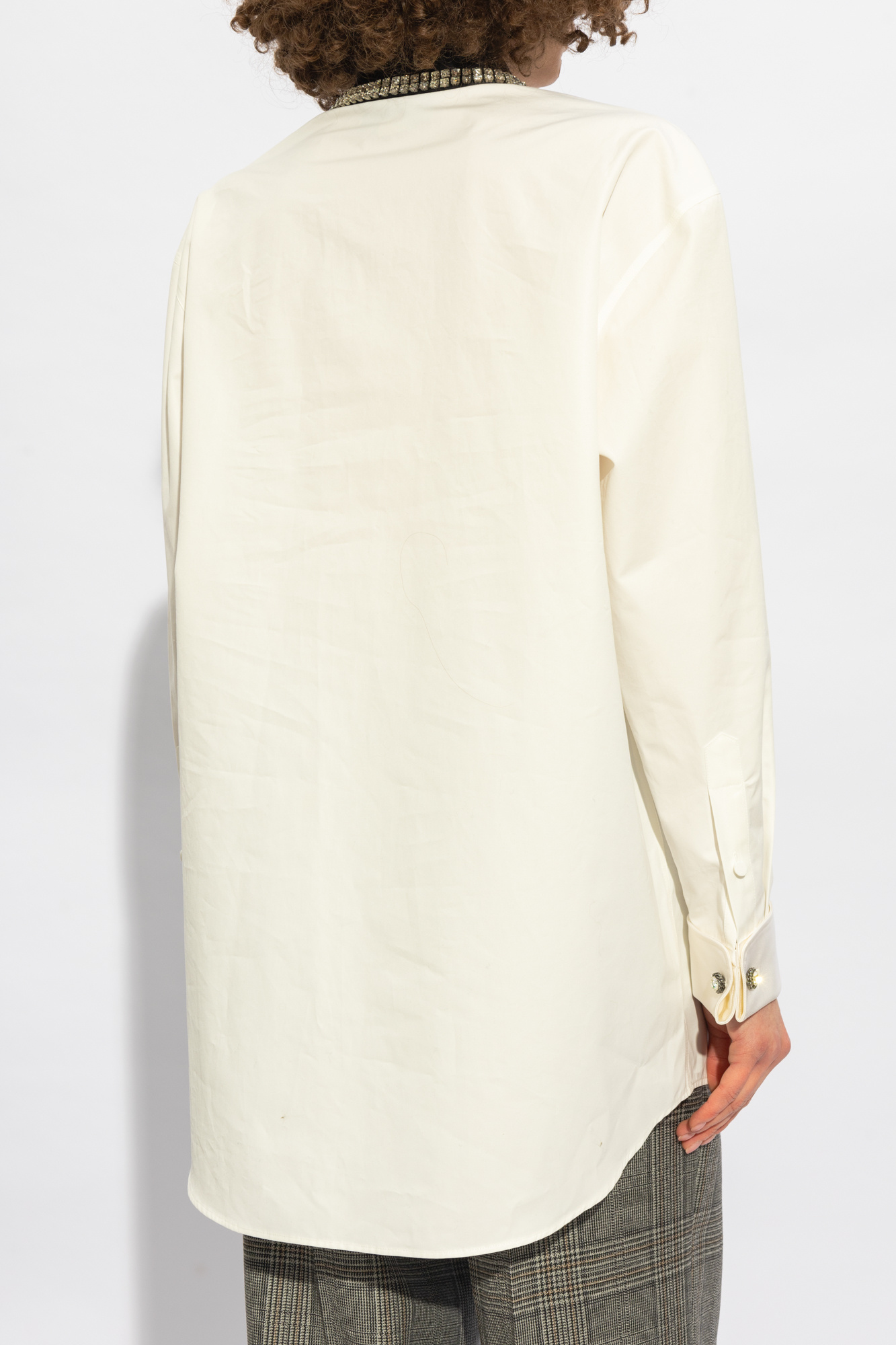 Gucci Shirt with silk collar | Women's Clothing | Vitkac
